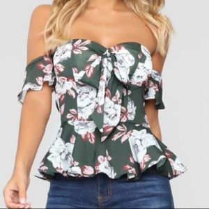 Fashion nova off the shoulder top